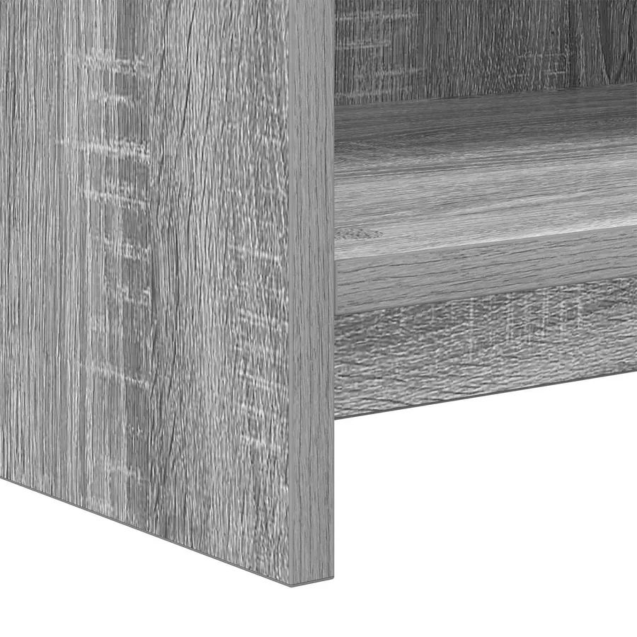 Meuble TV 100 x 33 x 47 cm Sonoma gris Bois d'ingénierie - 6