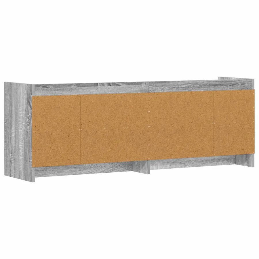 Meuble TV 135 x 33 x 47 cm Sonoma gris Bois d'ingénierie - 6