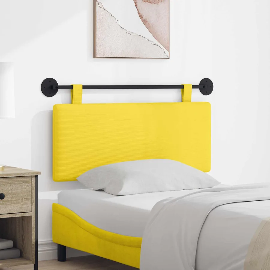 Tête de lit suspendue Tissu en velours côtelé