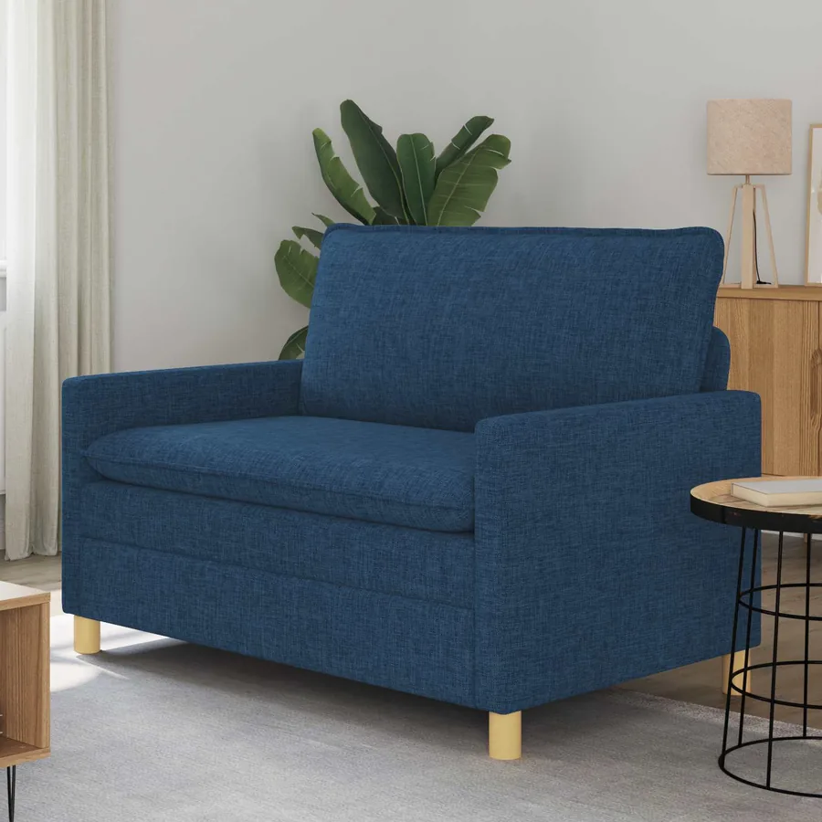 Canapé Bleu 126 x 81 x 87,5 cm Tissu