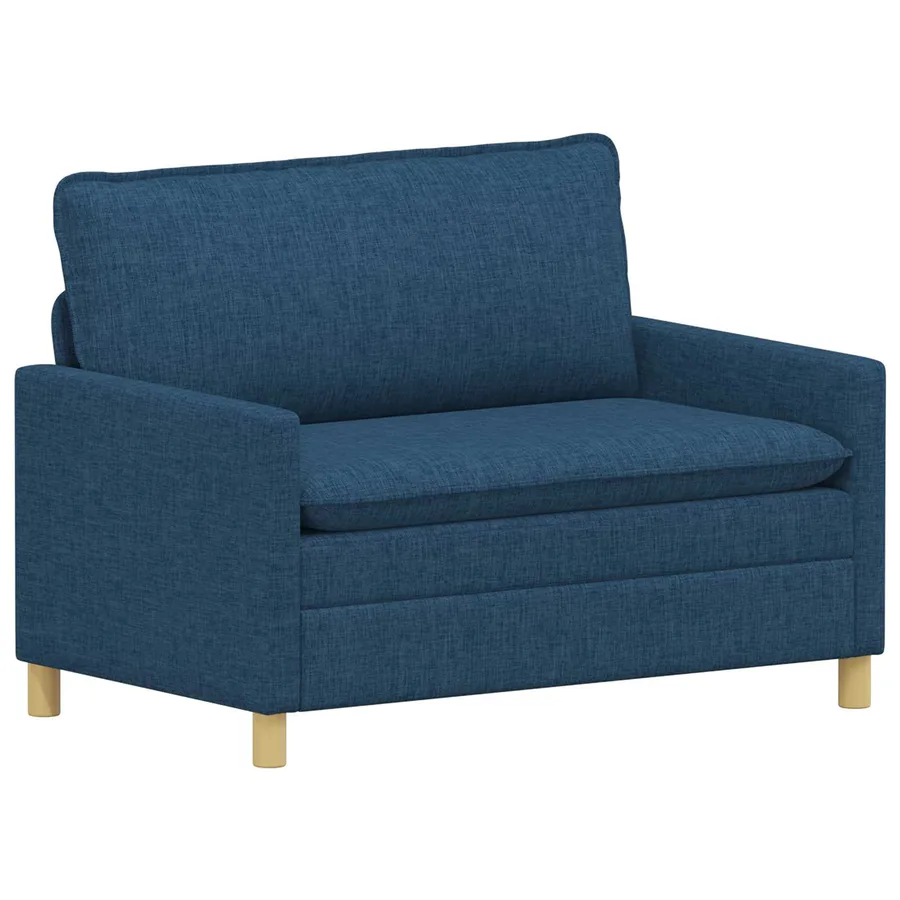 Canapé Bleu 126 x 81 x 87,5 cm Tissu - 2