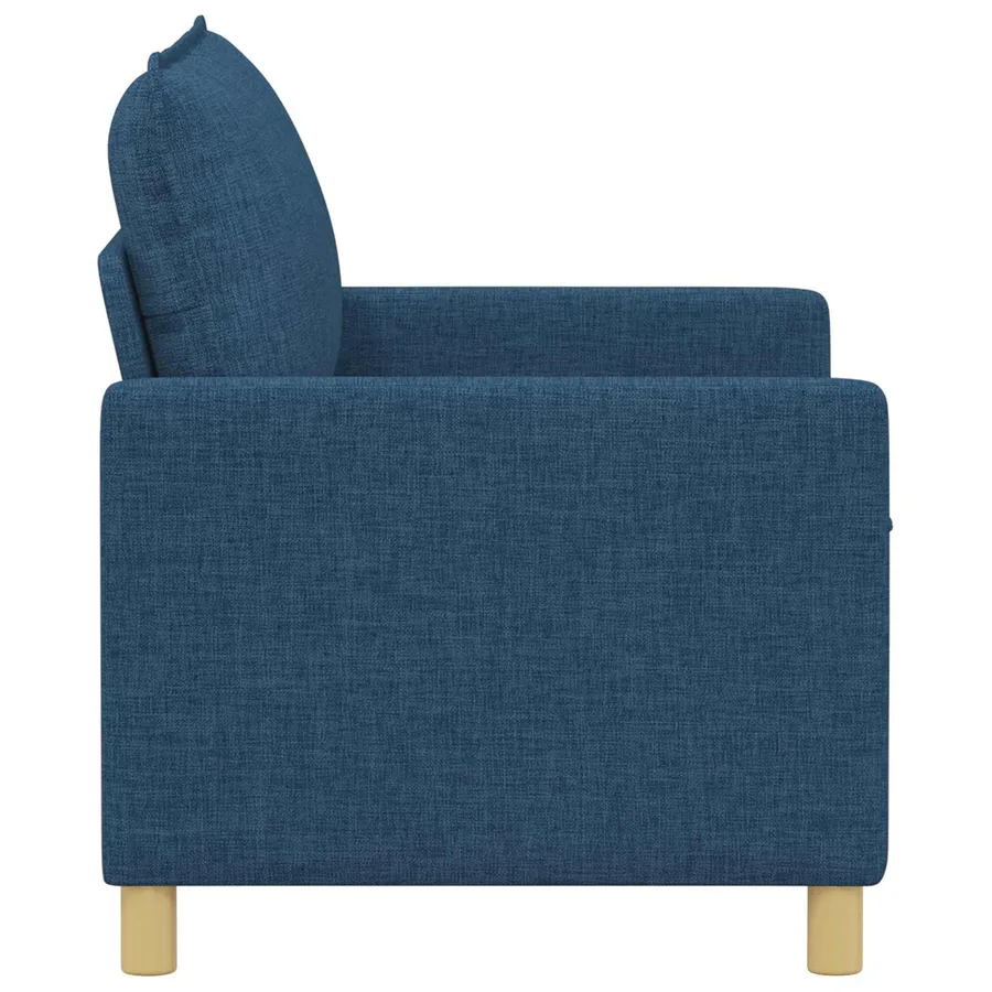 Canapé Bleu 126 x 81 x 87,5 cm Tissu - 4