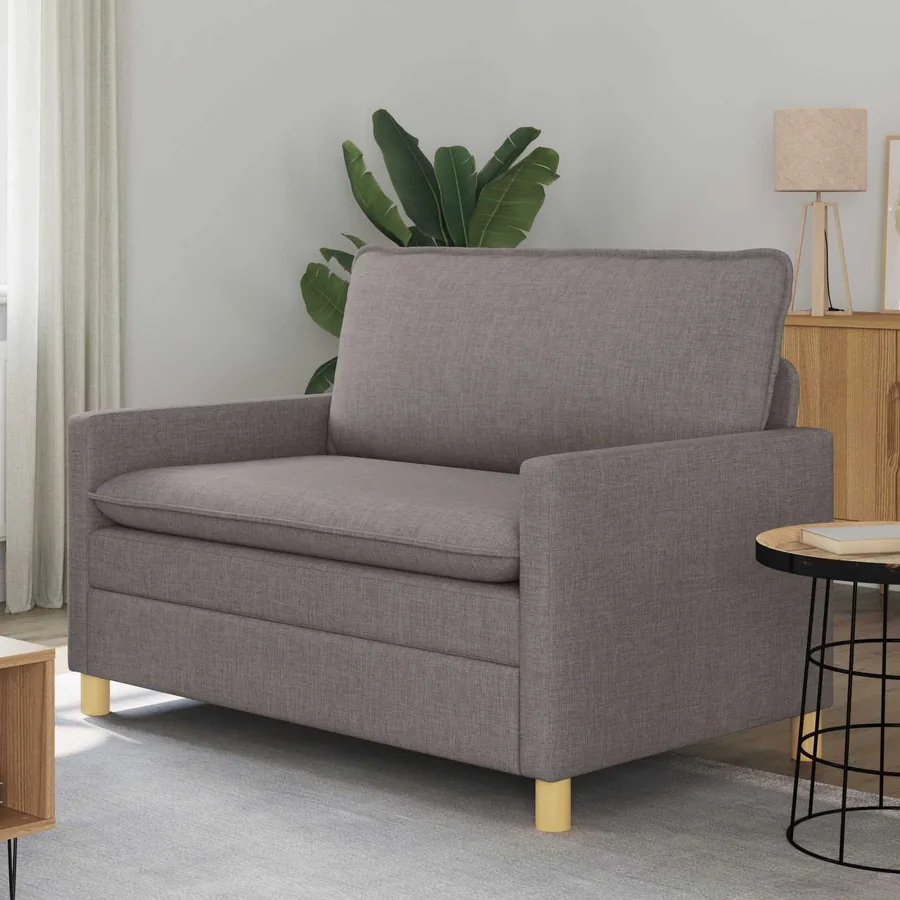 Canapé Taupe 126 x 81 x 87,5 cm Tissu