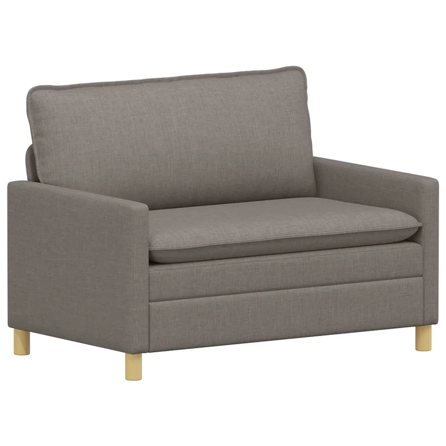 Canapé Taupe 126 x 81 x 87,5 cm Tissu - 2