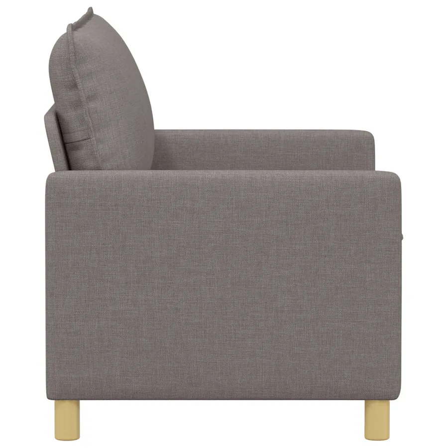 Canapé Taupe 126 x 81 x 87,5 cm Tissu - 4