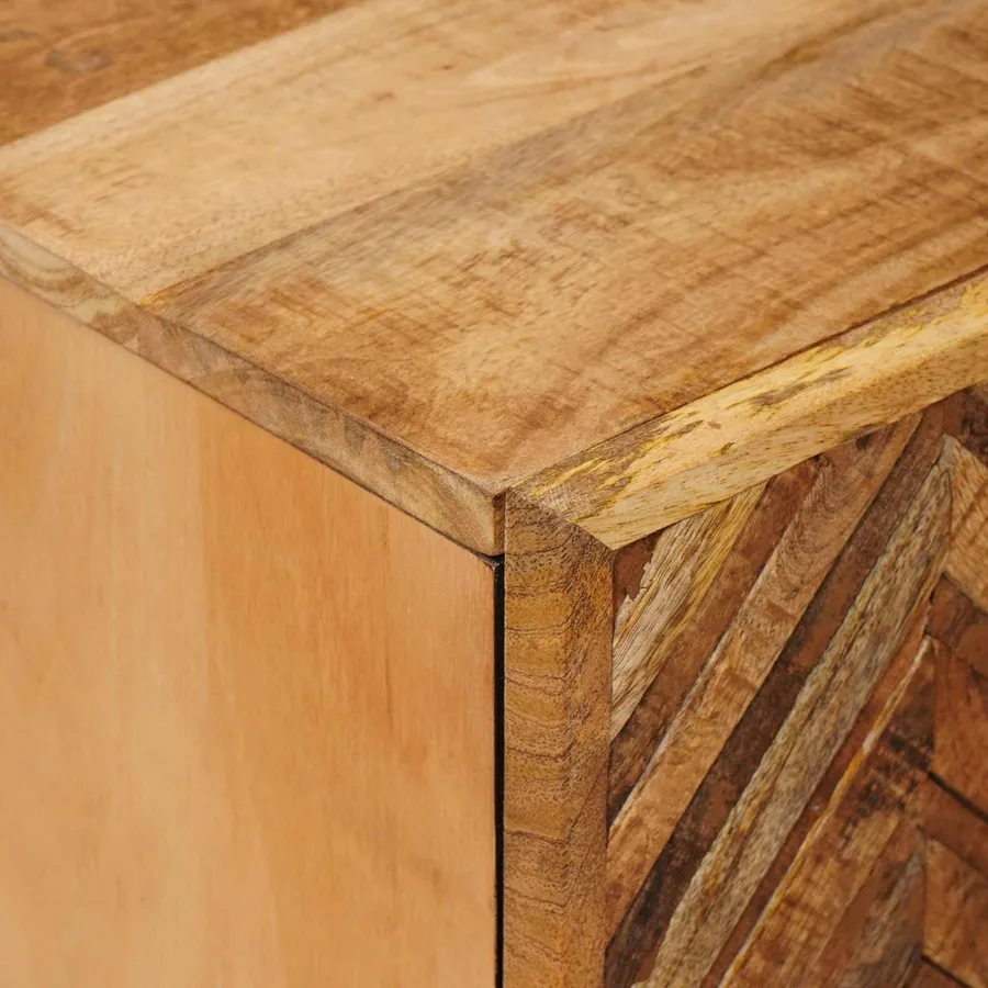 Armoire d'évier Marron 62 x 33 x 58 cm Bois de mangue massif - 6