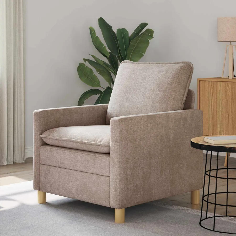 Canapé Beige 76 x 81 x 87,5 cm Polyester