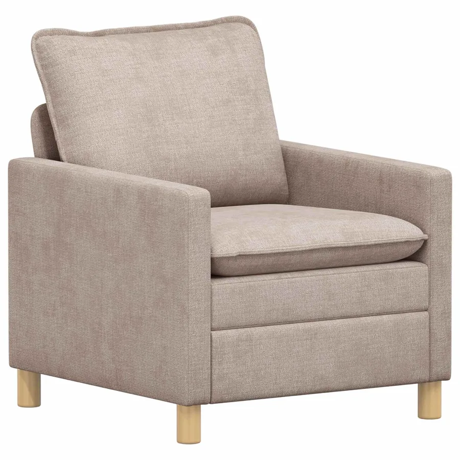 Canapé Beige 76 x 81 x 87,5 cm Polyester - 2
