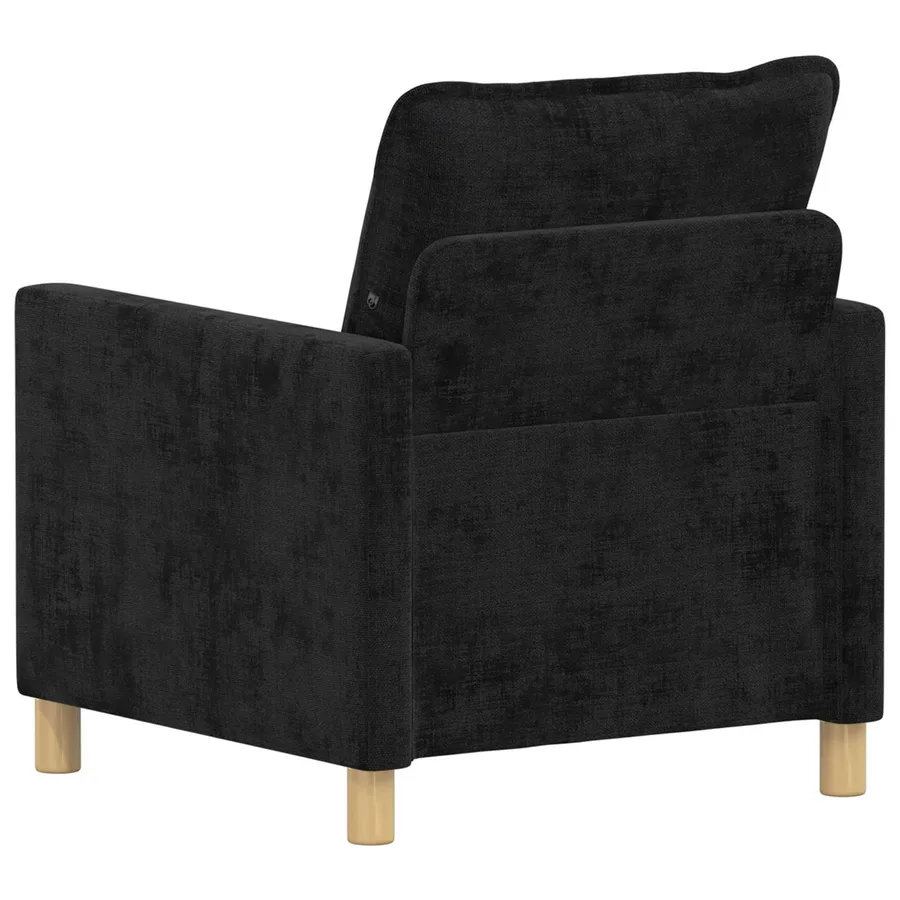 Canapé Noir 76 x 81 x 87,5 cm Polyester - 5