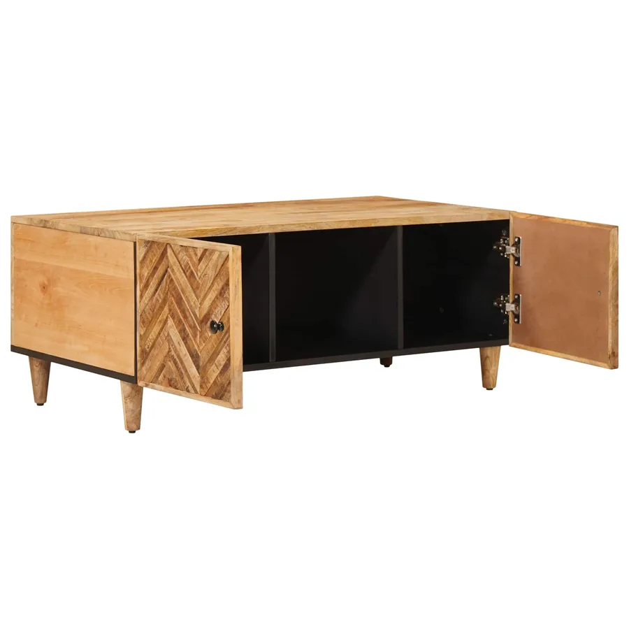 Table basse Marron 100 x 54 x 40 cm Bois de mangue massif - 2
