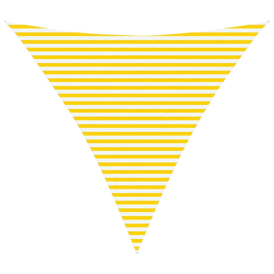 Voile d'ombre Jaune et blanc 4,5 x 4,5 x 4,5 m - 2