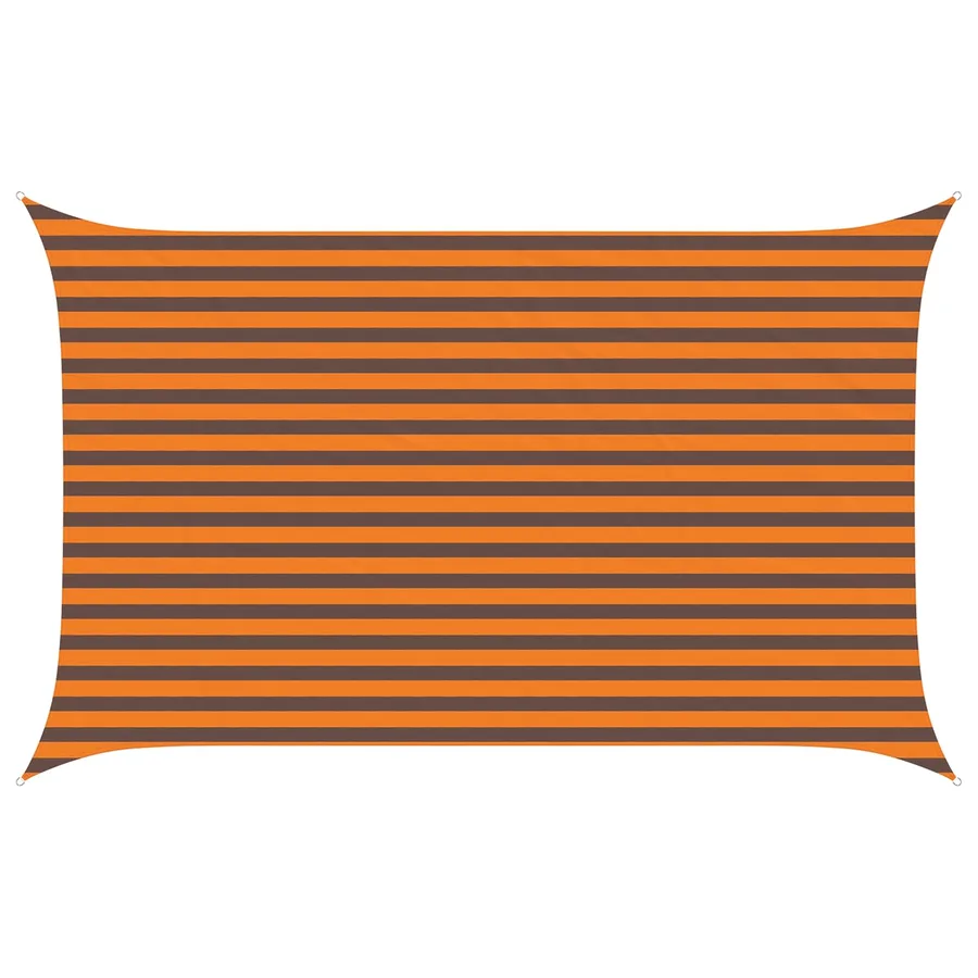 Voile d'ombre Orange et marron 4 x 2,5 m 100 % polyester Oxford - 2