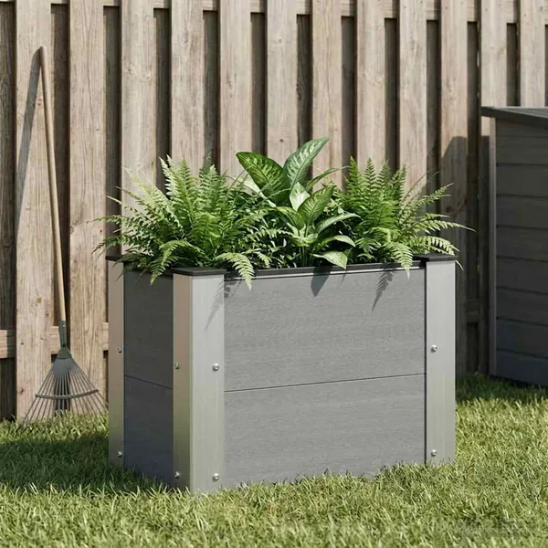 Jardinière surélevée Gris 50 x 30 x 36 cm