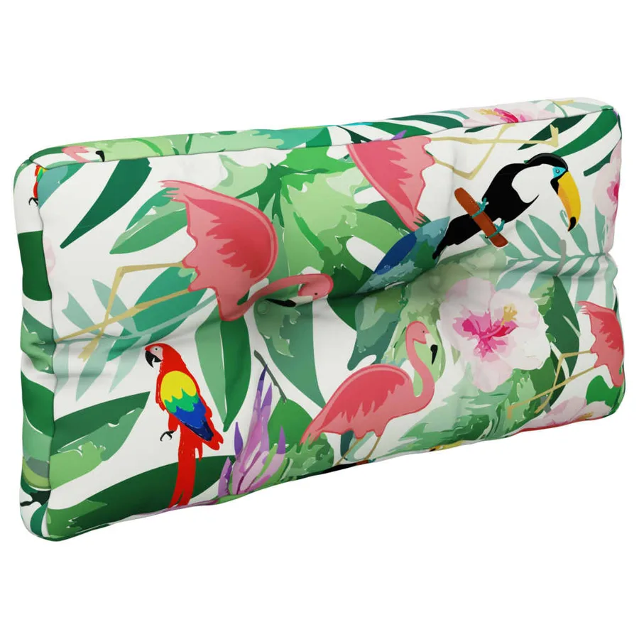 Coussin de palette multicolore 80x40x12 cm tissu - 4