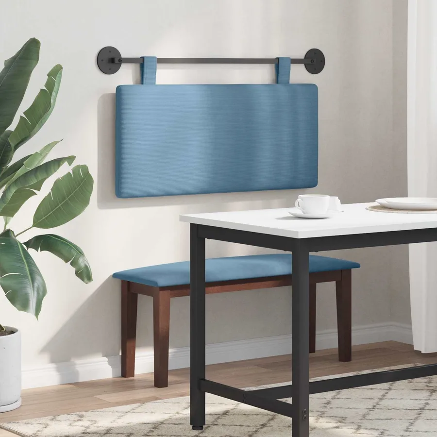 Tête de lit suspendue Tissu en velours côtelé - 4