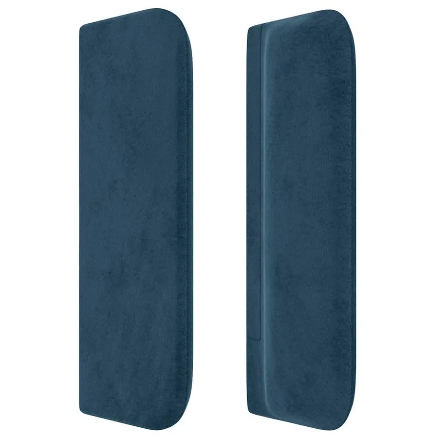 Tête de lit avec oreilles Bleu Foncé 83x16x78/88 cm Velours - 4
