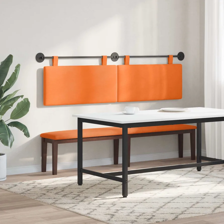 Tête de lit suspendue Tissu en velours côtelé - 4