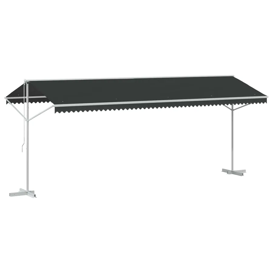 Auvent autoportant Anthracite 6 x 3 m Polyester - 2
