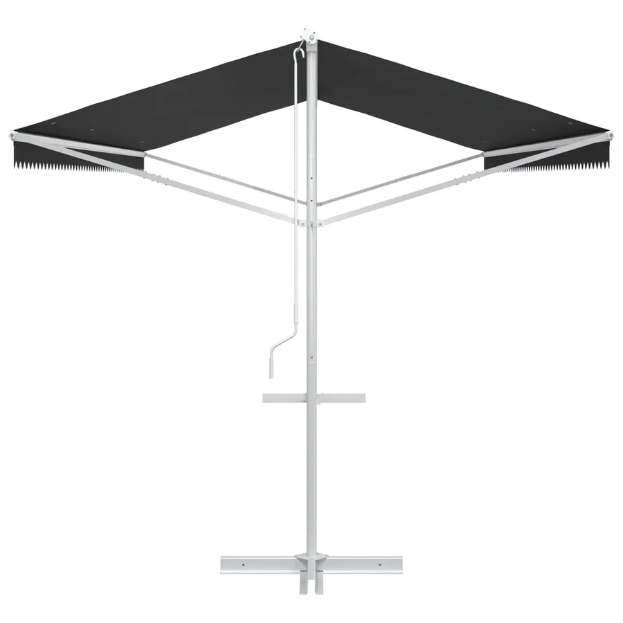 Auvent autoportant Anthracite 6 x 3 m Polyester - 5