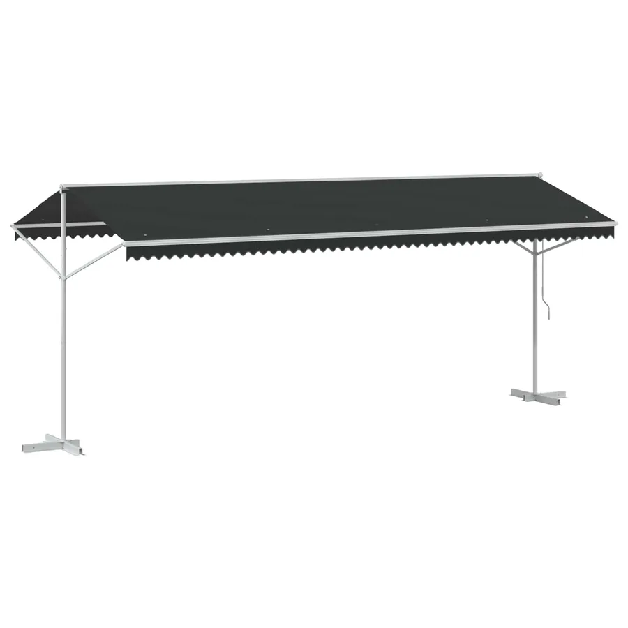 Auvent autoportant Anthracite 6 x 3 m Polyester - 6