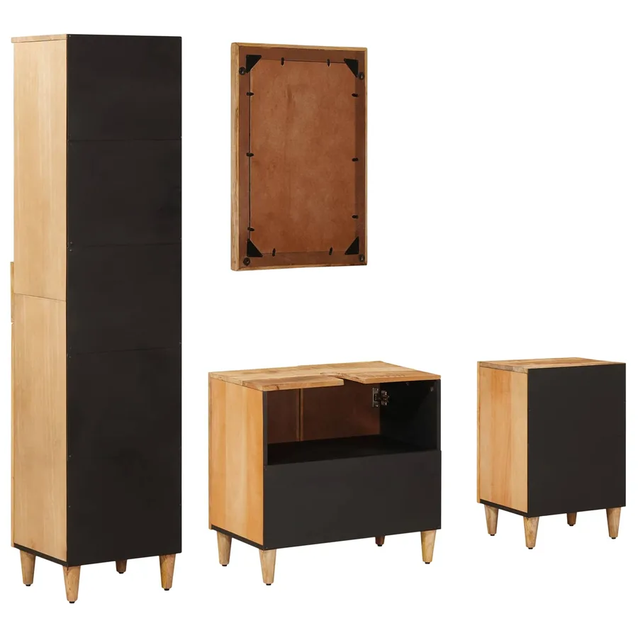 Ensemble de Meubles de Salle de Bain avec tiroir 4 pcs - 8