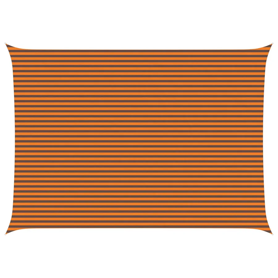 Voile d'ombre Orange et marron 7 x 5 m 100 % polyester Oxford - 2