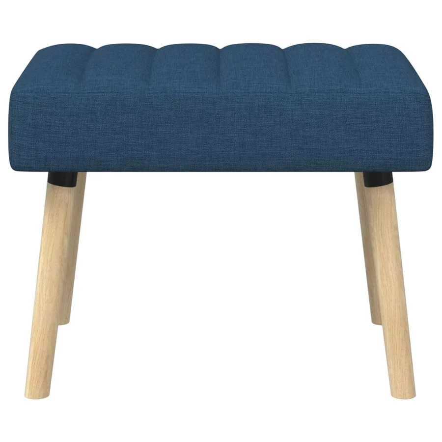 Banc capitonné canal Bleu 60 x 40 x 45 cm Tissu - 6