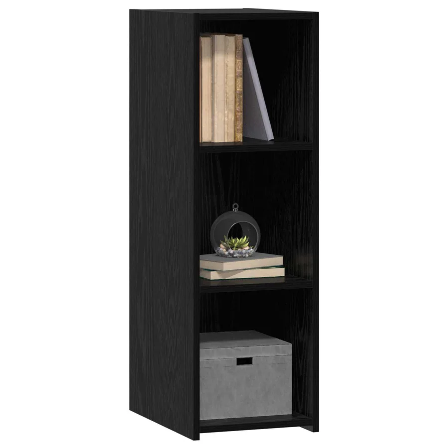 Buffet Chêne noir 30 x 41 x 93 cm Bois d'ingénierie - 2