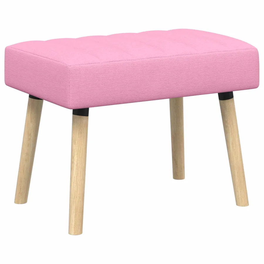 Banc capitonné canal Rose 60 x 40 x 45 cm Tissu - 2