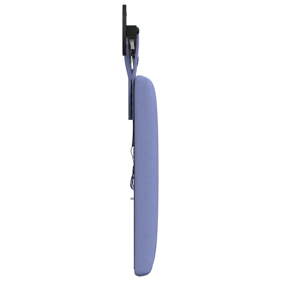 Tête de lit suspendue Avec lumière LED Bleu denim Tissu - 7