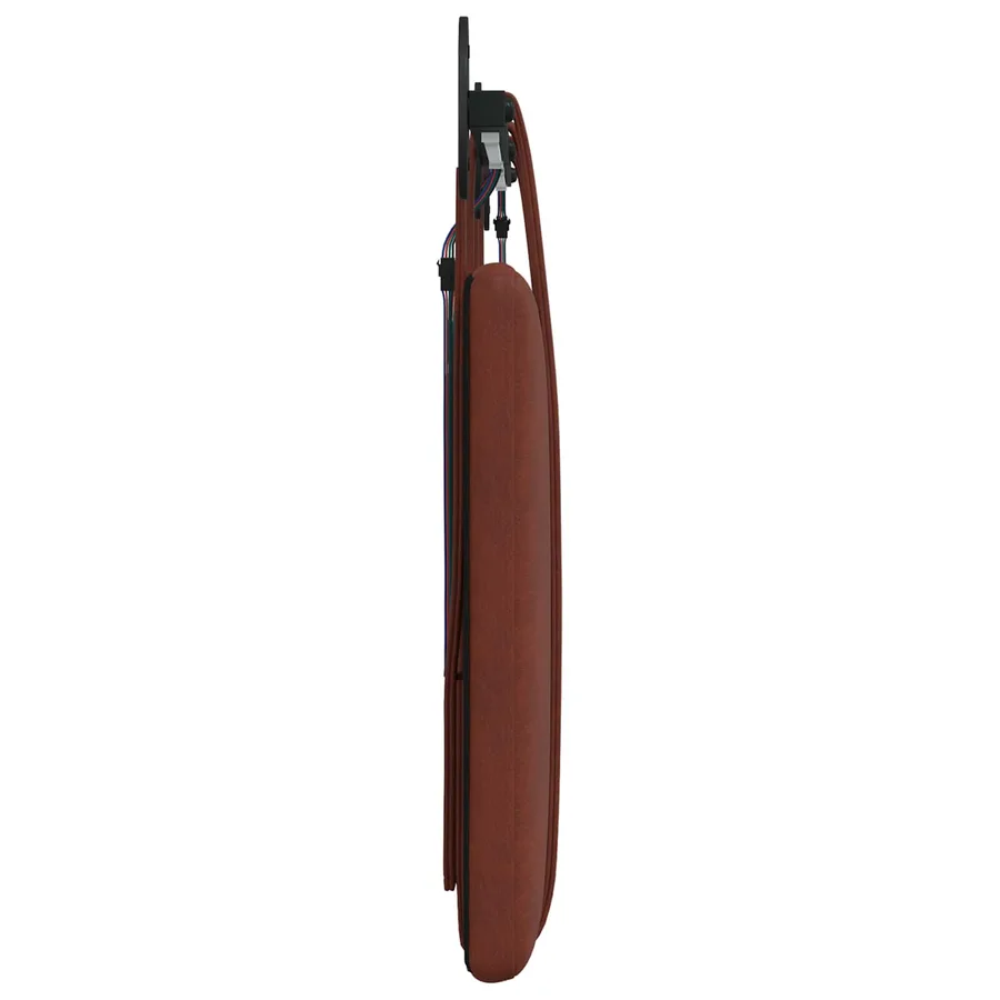 Tête de lit suspendue Avec lumière LED Brun Brillant PU antique - 7