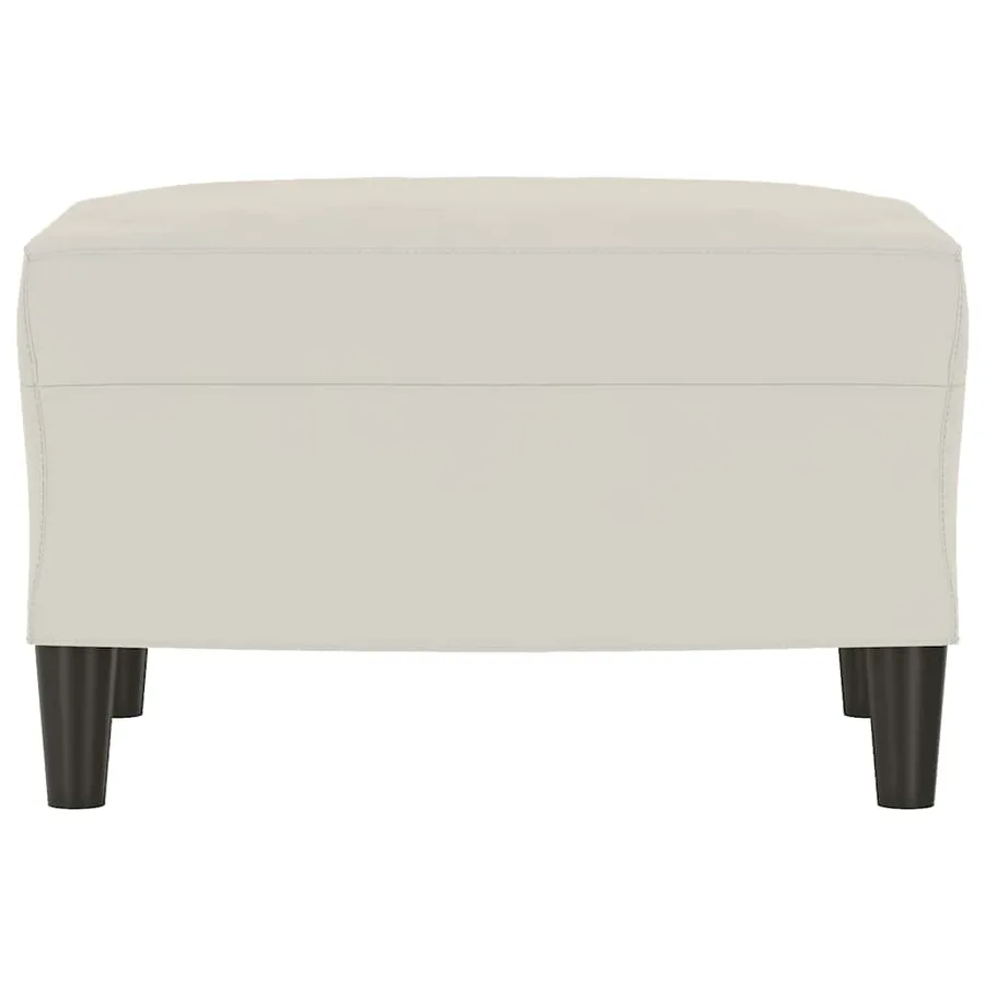 Banc Crème 70x35x41 cm Velours - 3