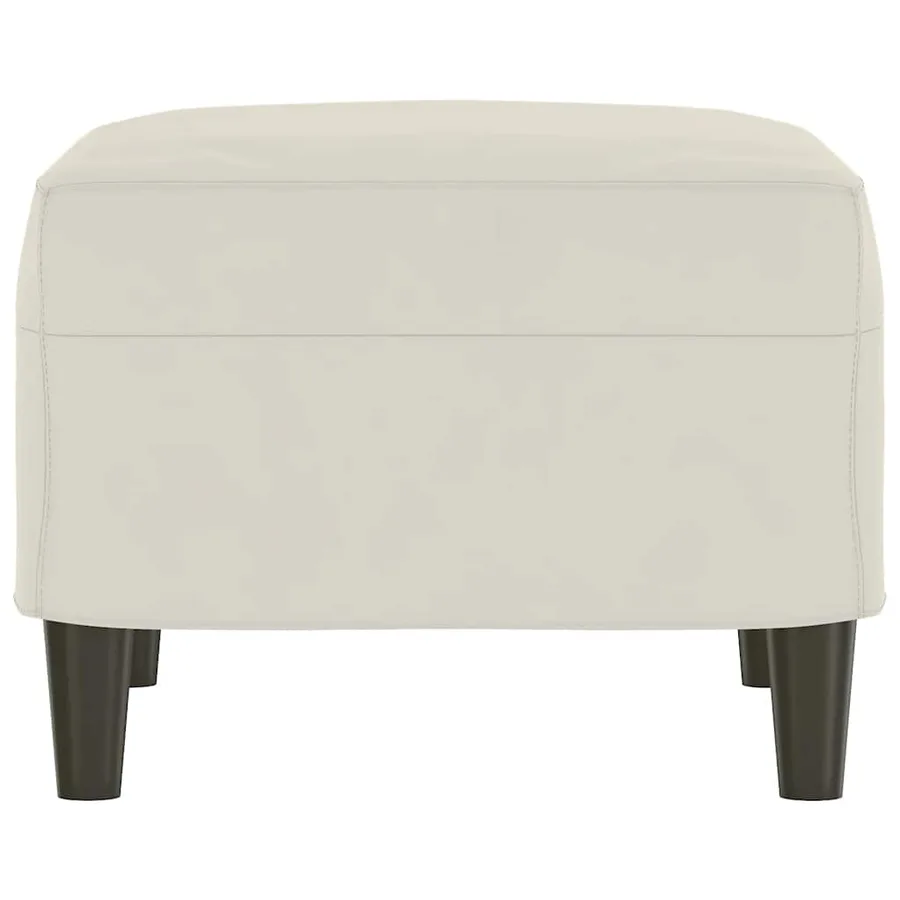 Banc Crème 70x35x41 cm Velours - 4