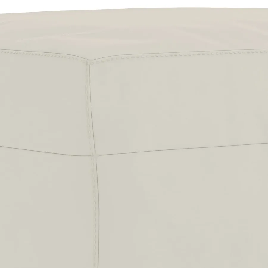 Banc Crème 70x35x41 cm Velours - 5