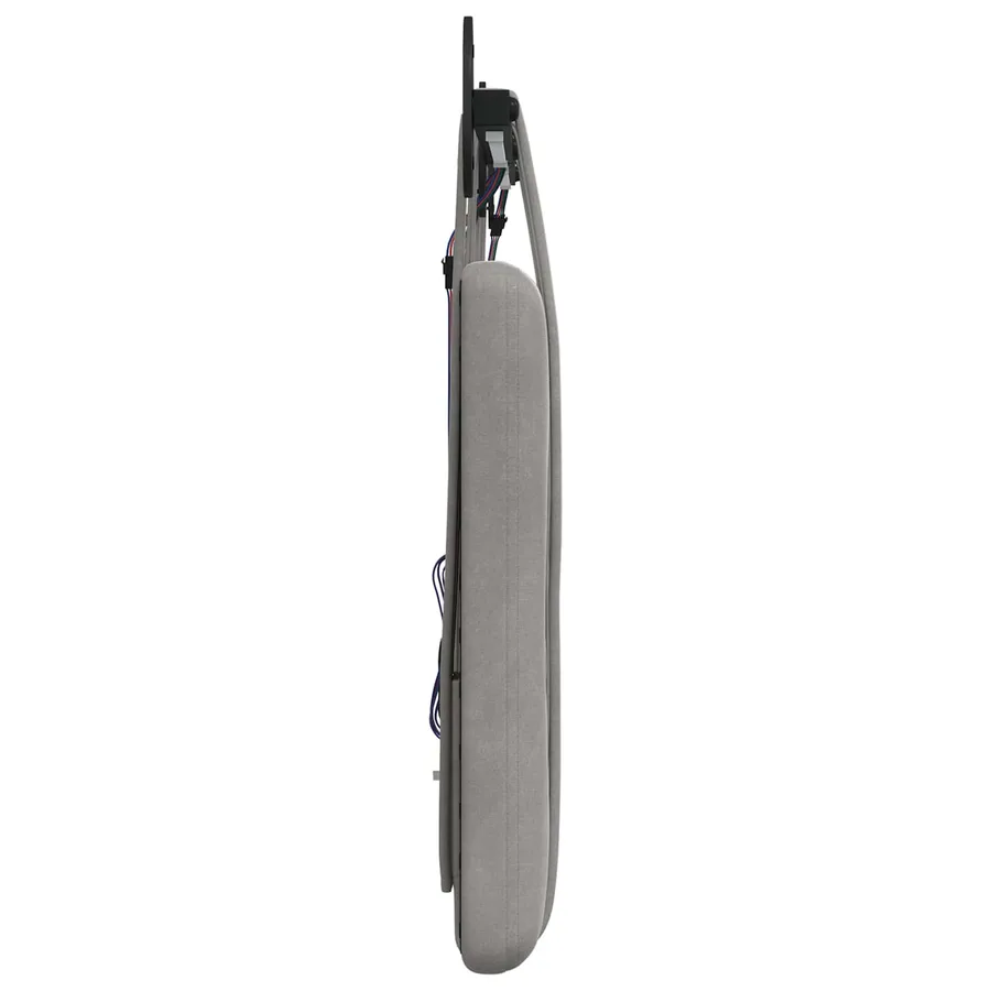 Tête de lit suspendue Avec lumière LED Gris clair Velours - 7