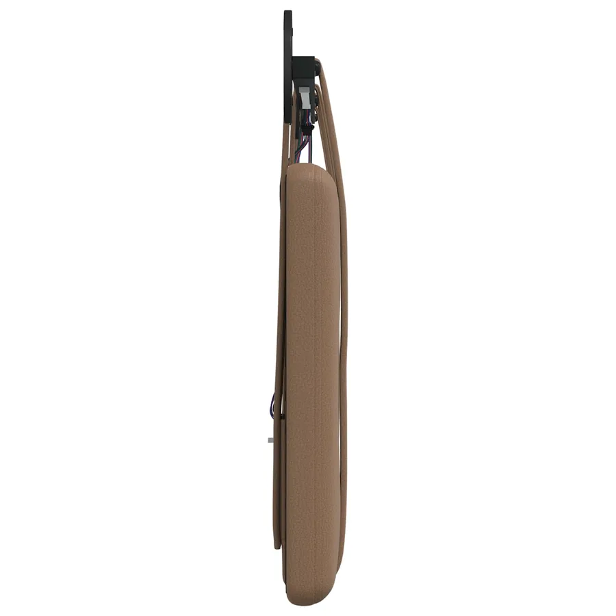 Tête de lit suspendue Avec lumière LED Cappuccino Simili cuir - 7