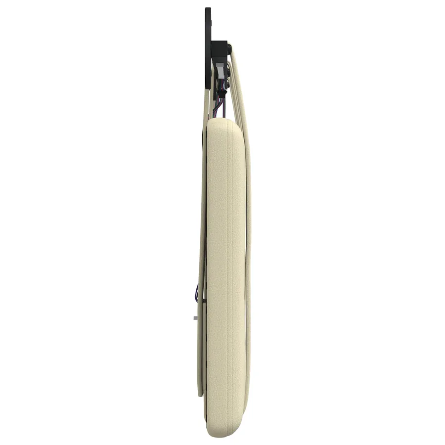 Tête de lit suspendue Avec lumière LED Crème Simili cuir - 7