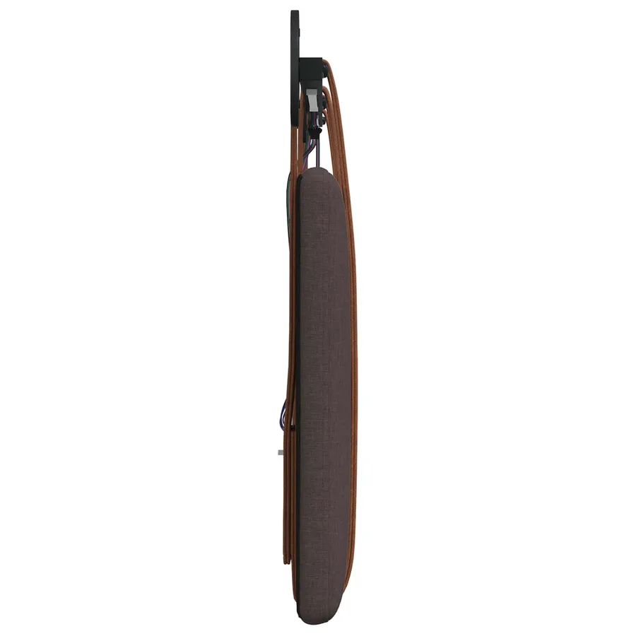 Tête de lit suspendue Avec lumière LED Marron foncé PU antique - 7