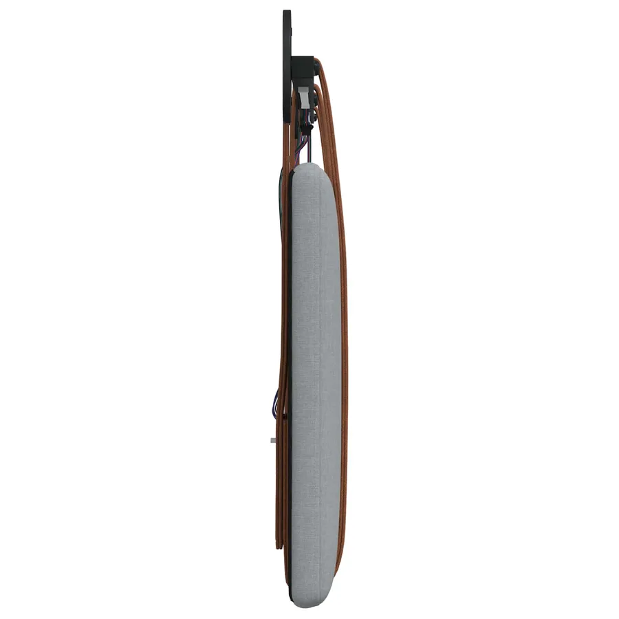Tête de lit suspendue Avec lumière LED Gris clair PU antique - 7