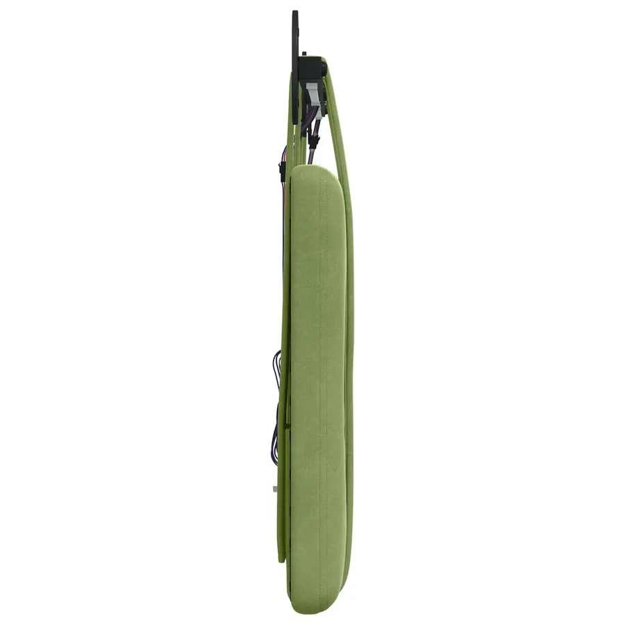 Tête de lit suspendue Avec lumière LED Vert clair Velours - 7