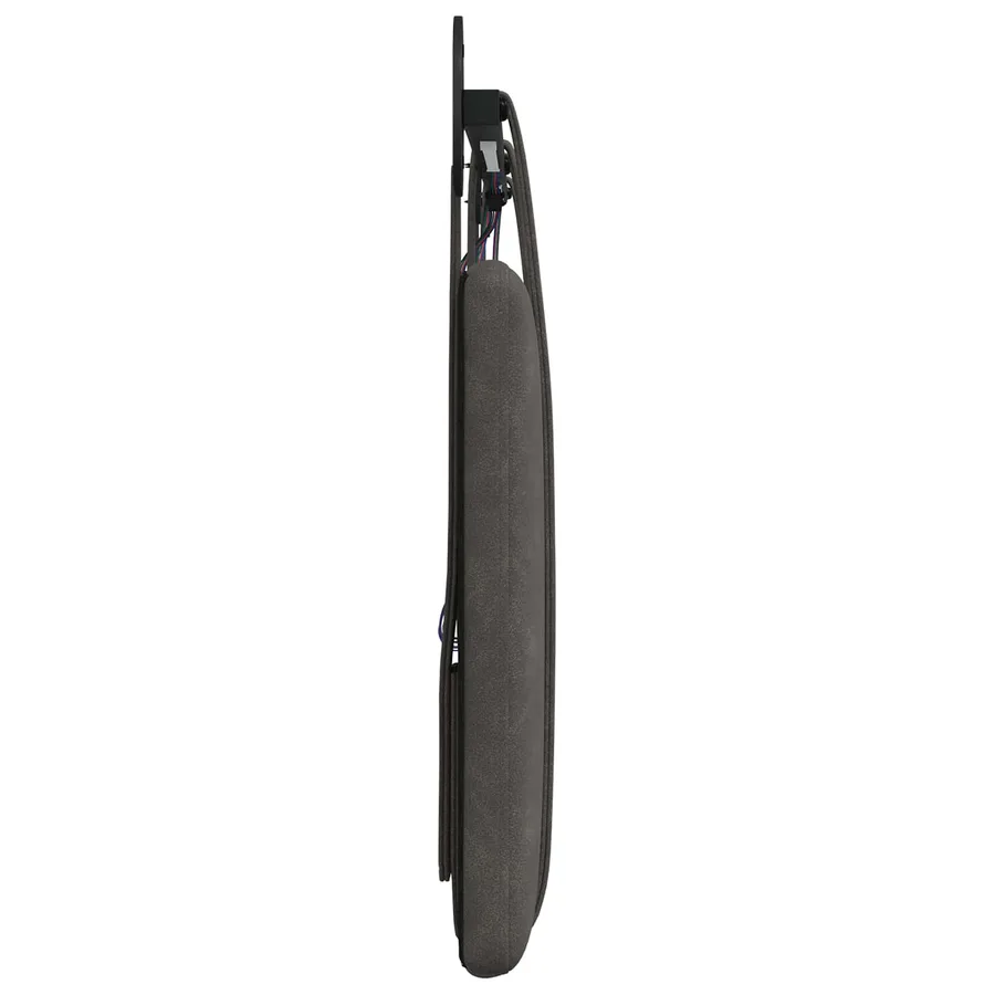 Tête de lit suspendue Avec lumière LED Noir PU antique - 7