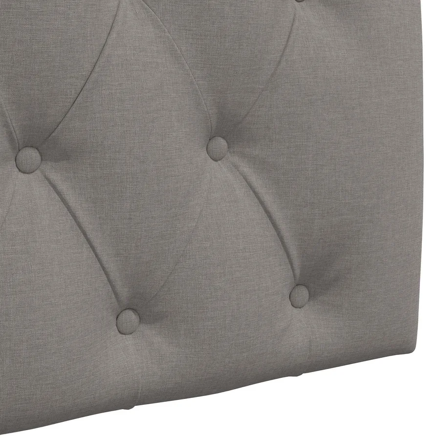 Tête de lit suspendue Avec lumière LED Taupe Tissu - 9