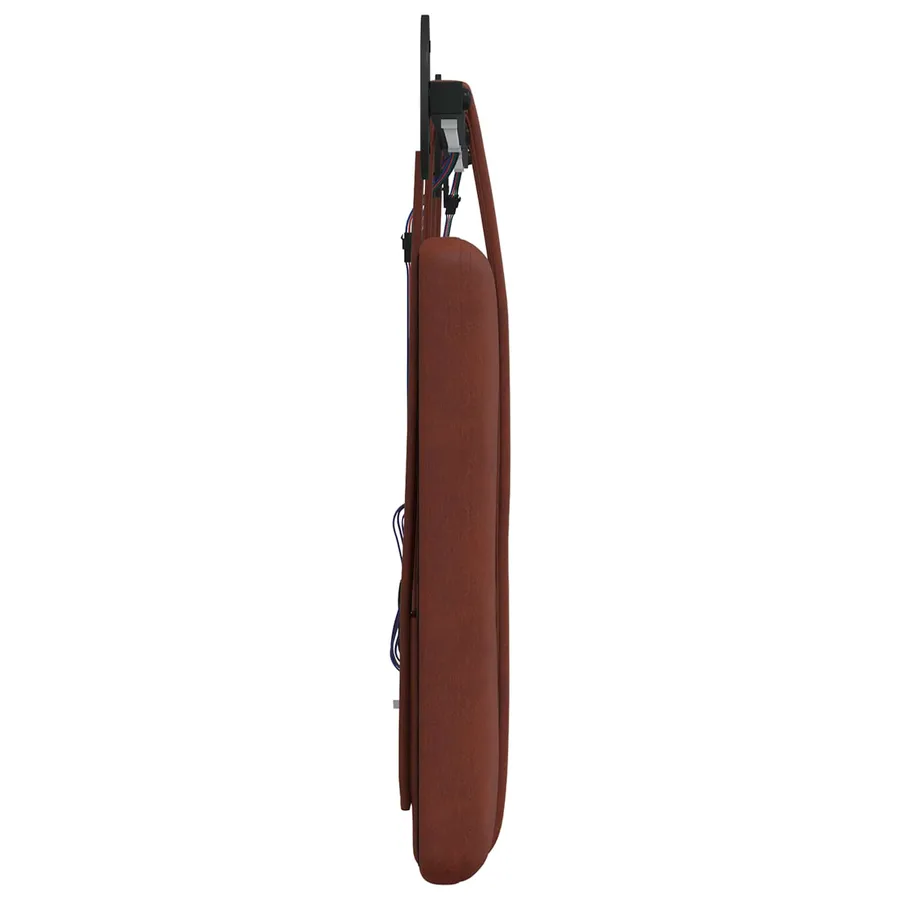 Tête de lit suspendue Avec lumière LED Brun Brillant PU antique - 7