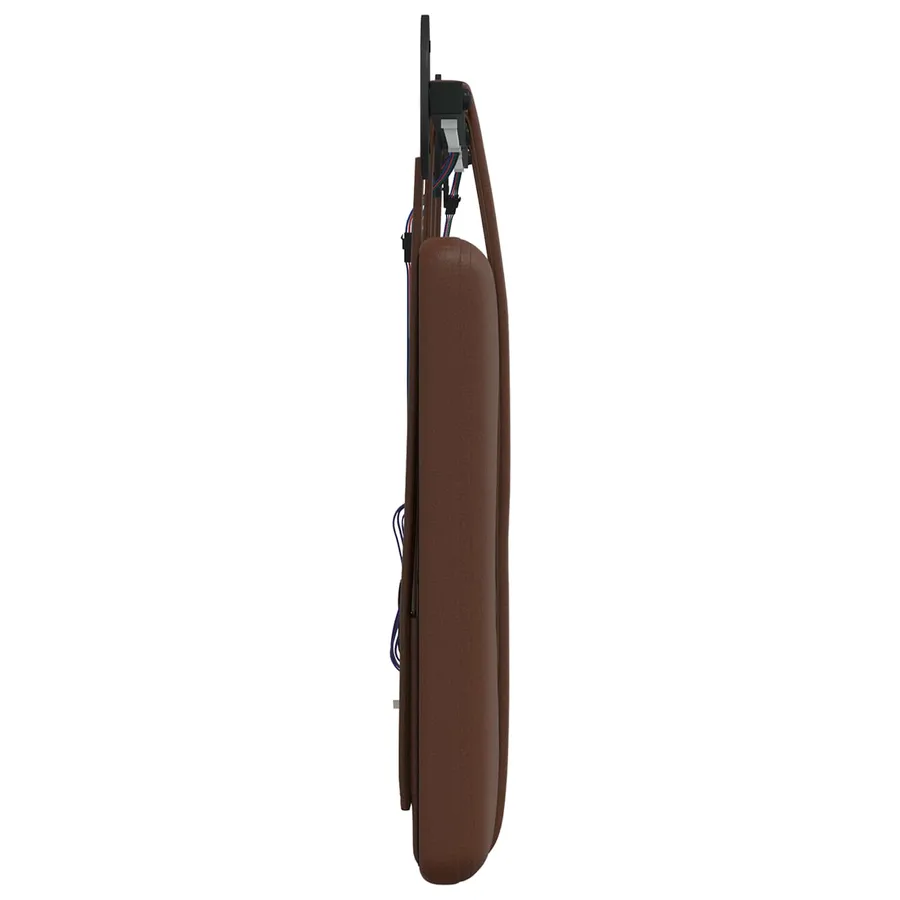 Tête de lit suspendue Avec lumière LED Marron Simili cuir - 7