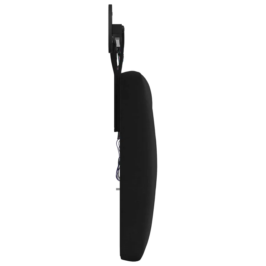 Tête de lit suspendue Avec lumière LED Noir Velours - 7