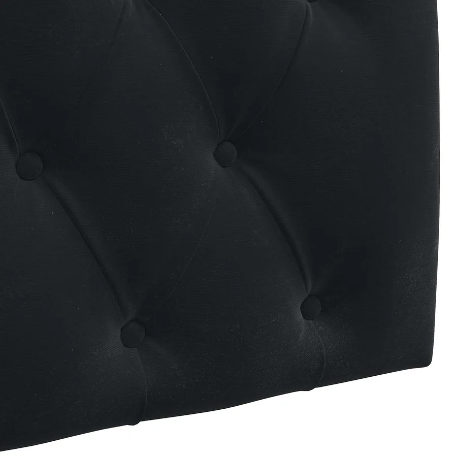 Tête de lit suspendue Avec lumière LED Noir Velours - 9