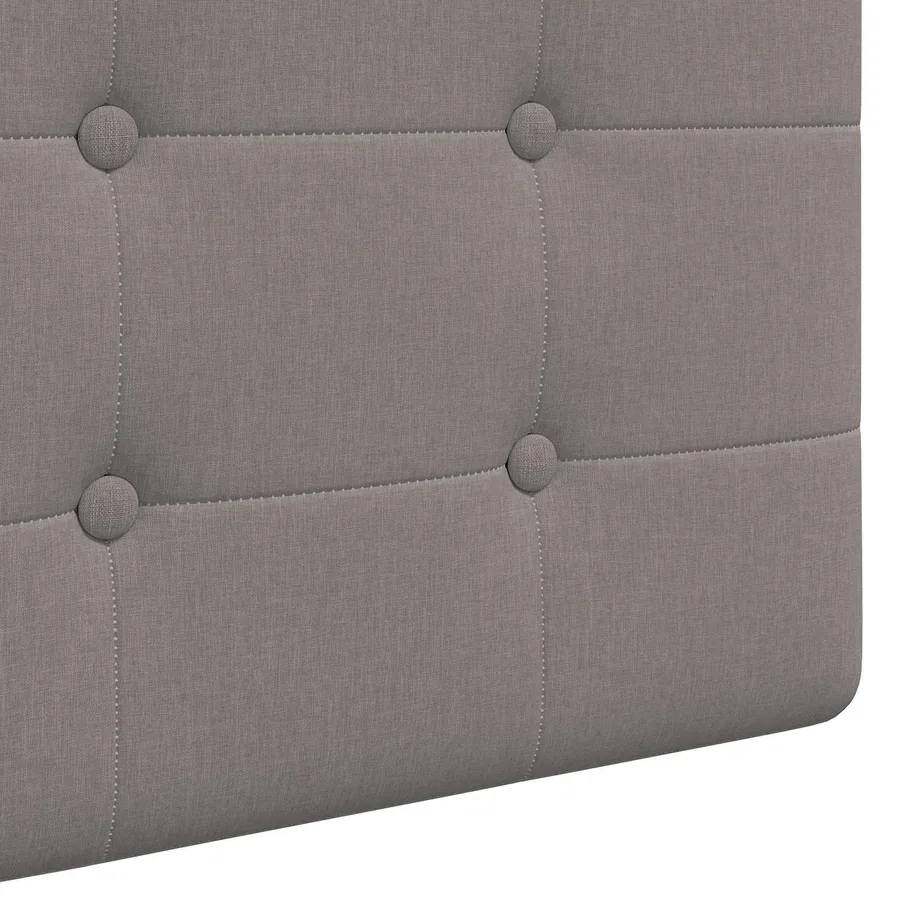 Tête de lit suspendue Avec lumière LED Taupe Tissu - 9