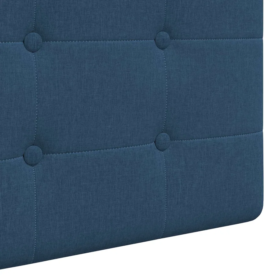 Tête de lit suspendue Avec lumière LED Bleu Tissu - 9