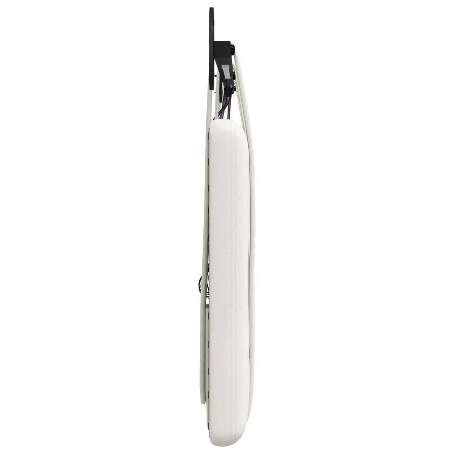Tête de lit suspendue Avec lumière LED Blanc Simili cuir - 7