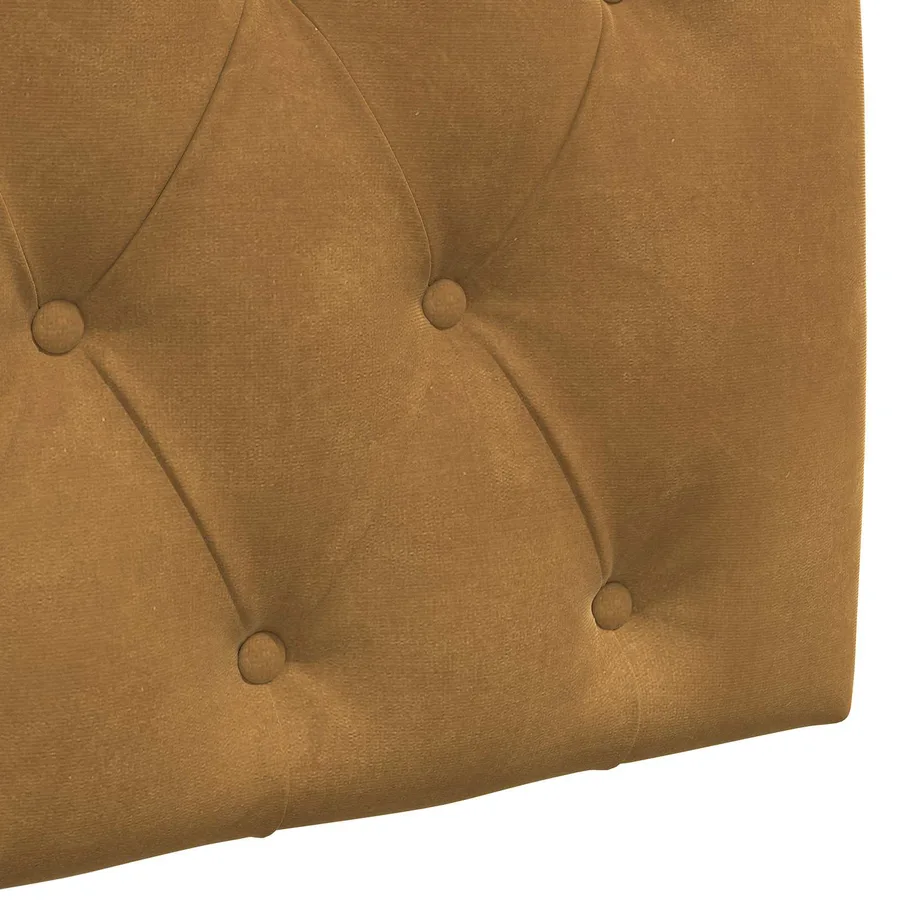 Tête de lit suspendue Avec lumière LED Marron Velours - 9